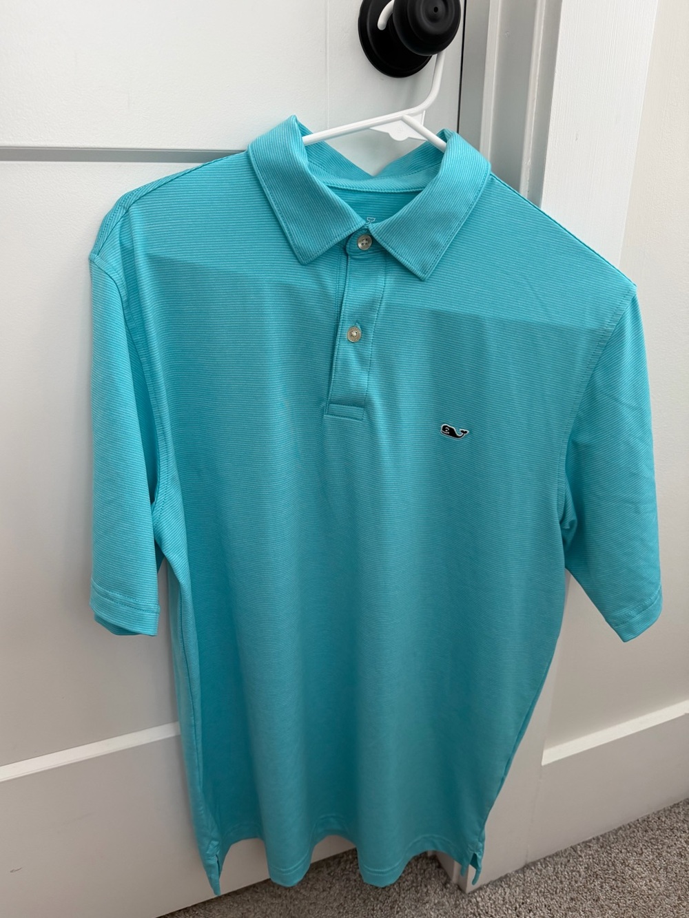 Vineyard Vines Men's Turquoise PerformanPolo - Short Sleeve Signature Whale Logo